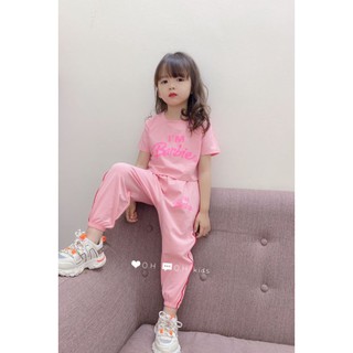 Sét bộ áo phông quần bom cho bé gái 15-30kg