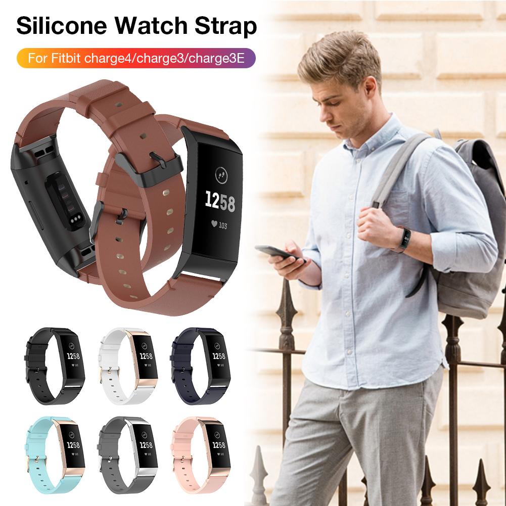Dây Đeo Da Kiểu Dáng Thời Trang Dành Cho Đồng Hồ Thông Minh Fitbit Charge4 / Charge3 / Charge3E