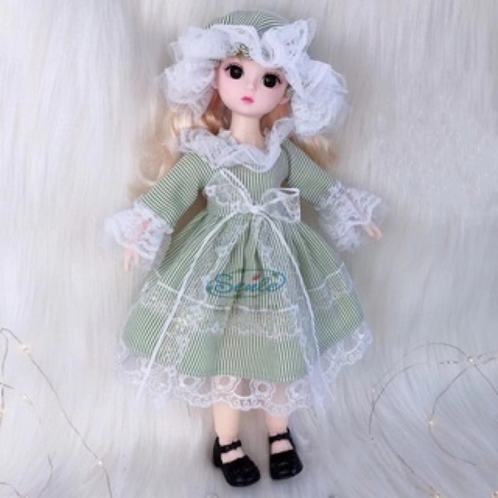 Búp bê đồ chơi 3D 30cm đáng yêu xinh xắn dành cho bé gái