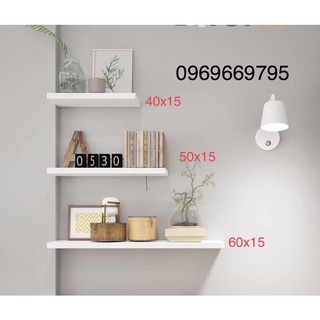 Kệ treo tường rộng 15cm tặng kèm phụ kiện lắp