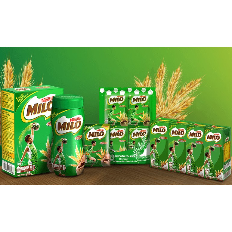 (Sẵn)Thức uống lúa mạch Nestlé Milo nguyên chất gói nhỏ 22g