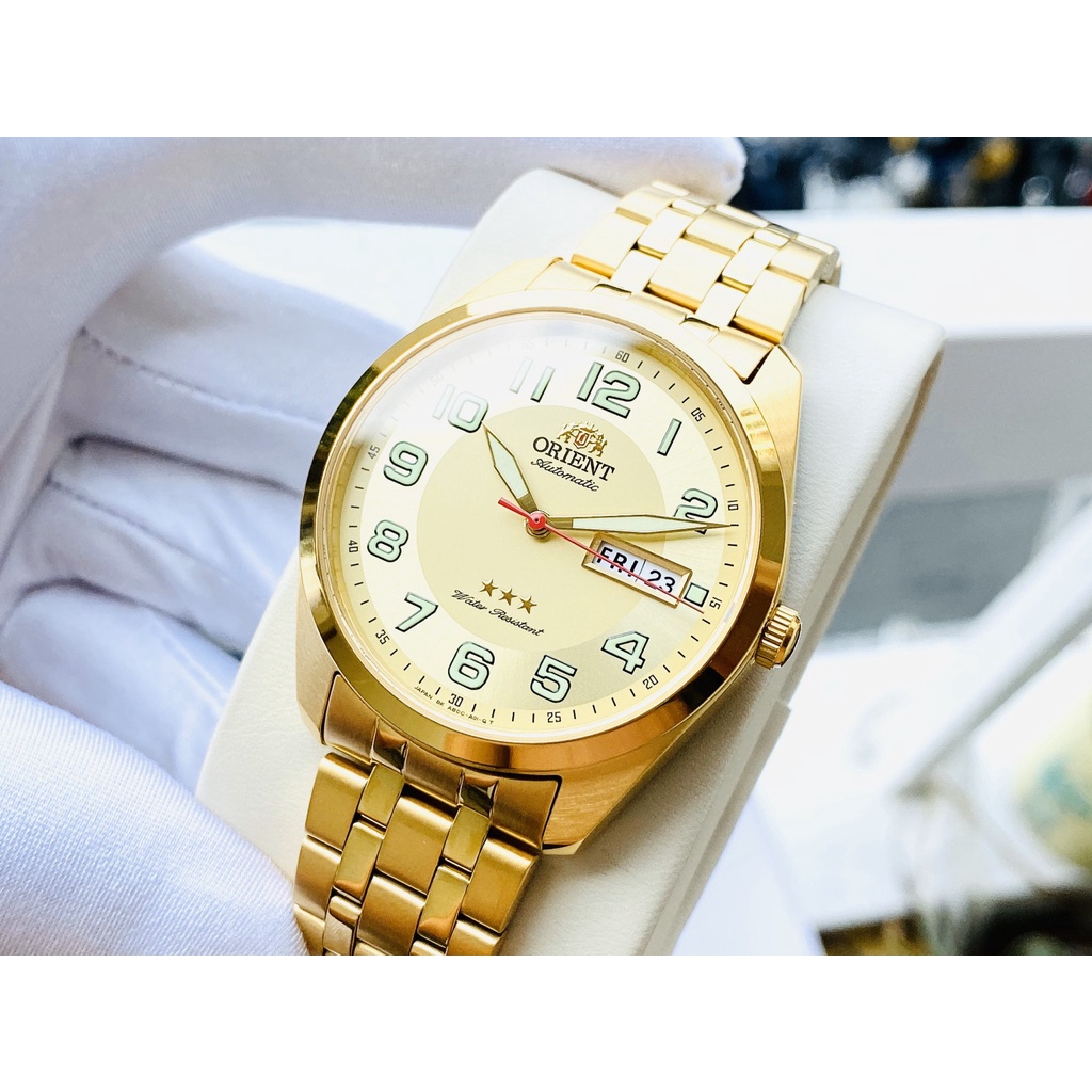 ĐỒNG HỒ NAM ORIENT 3 SAO SAB0C005C8 SIZE 40MM THÉP KHÔNG GỈ MẠ VÀNG PVD SANG TRỌNG LỊCH LÃM CHỐNG THẤM NUỚC 5ATM