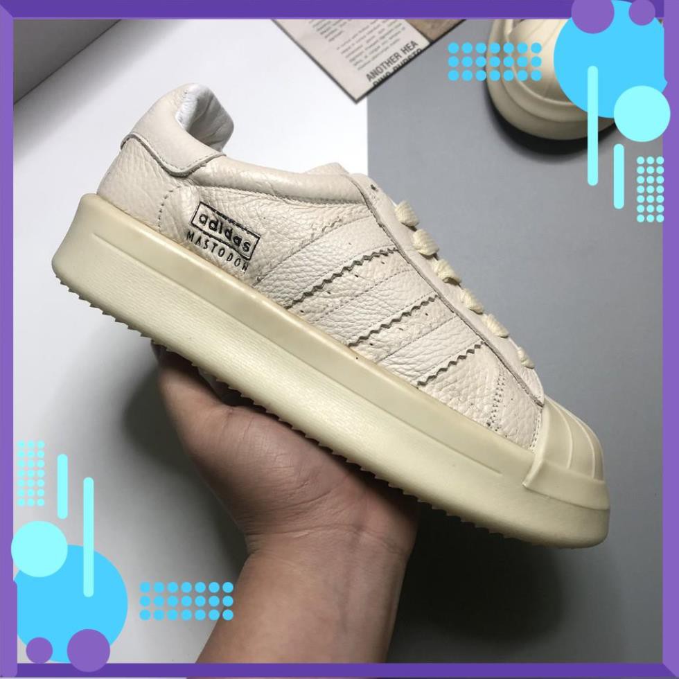 Giày Sneaker Thể Thao Nam Nữ Das Màu Kem, Da Bò, Đế Khâu Đơn Giản Đi Học Đi Chơi | DASK002