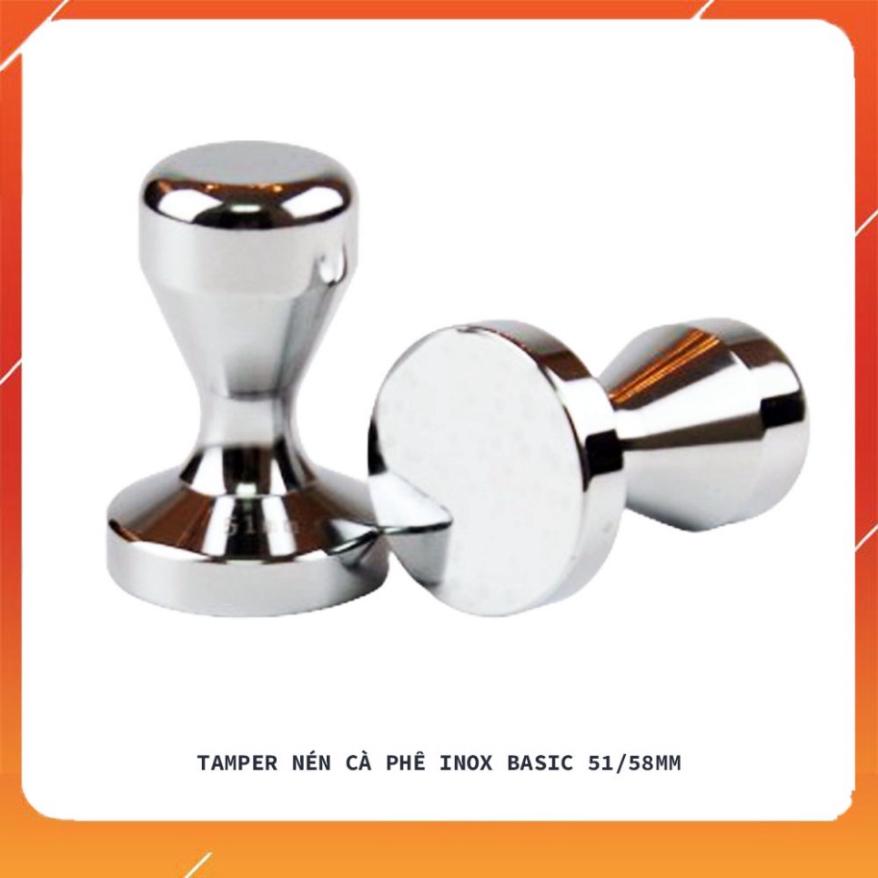 Tamper Nén Cà Phê Basic Inox 51mm/58mm