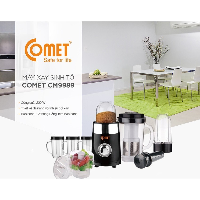 Máy xay ép đa năng 7 cối Comet CM9989