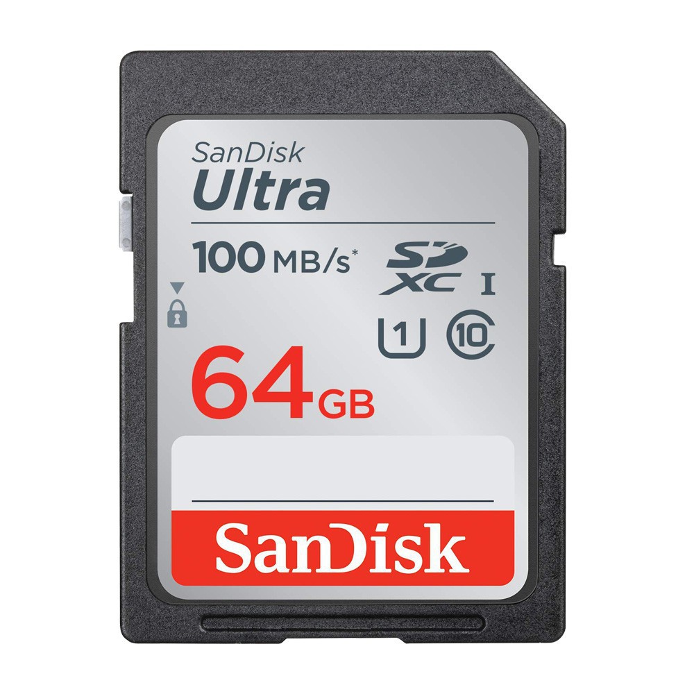 Thẻ nhớ Máy Ảnh SD Sandisk Utral Class10 64GB 100MB/s - Tốc độ cao | BigBuy360 - bigbuy360.vn
