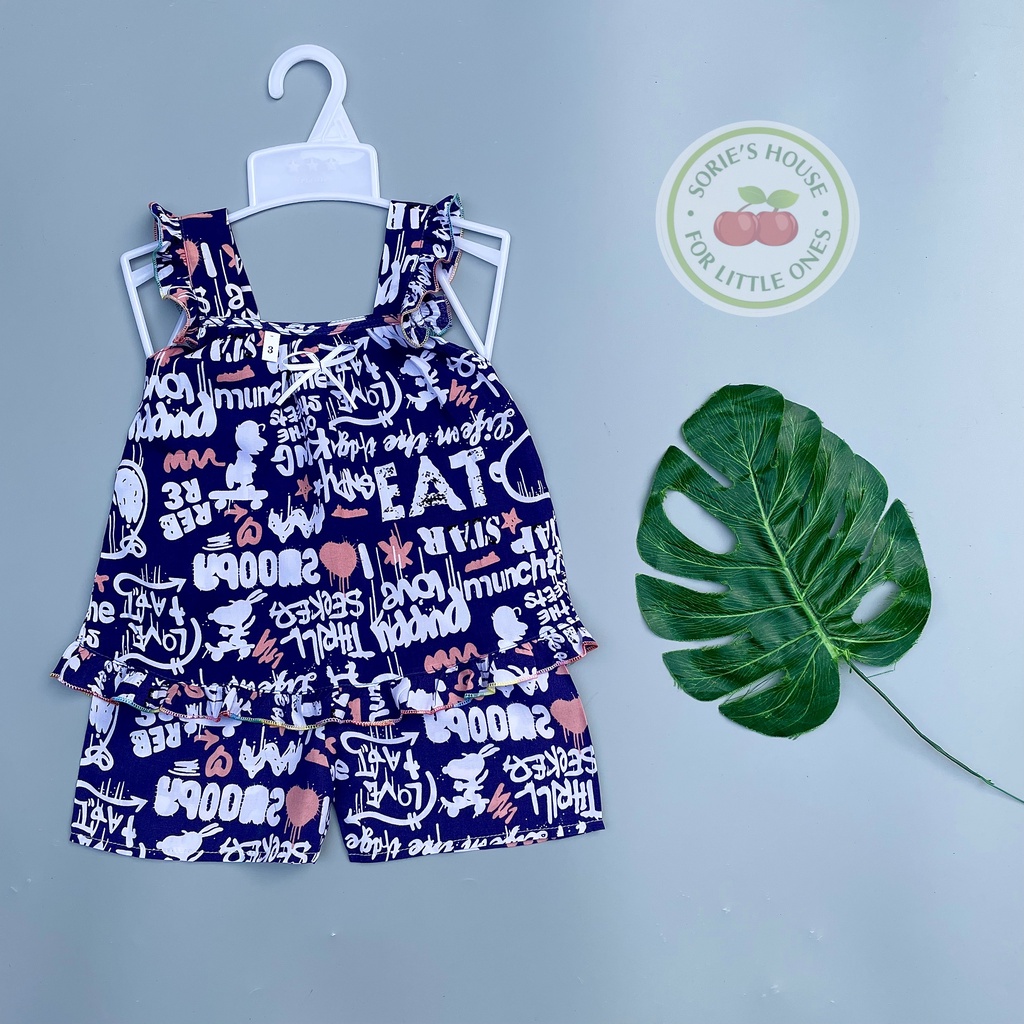 [Ảnh thật][6-30kg] Bộ tole lanh ĐÙI bé gái