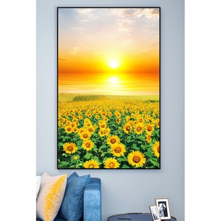 Tranh Treo Tường Canvas Cánh Đồng Hoa Hướng Dương 40 x 60 cm TTT-0569