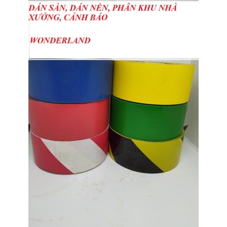 Băng keo dán sàn/ dán nền phân khu nhà xưởng 48mm x 33met/cuộn nhiều màu