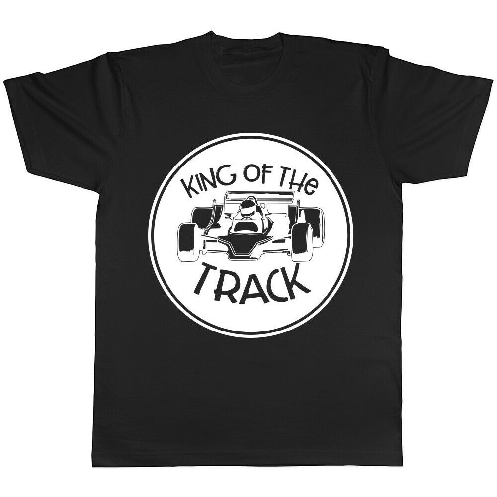 Áo Thun Ngắn Tay In Chữ King Of The Tracks Thời Trang Năng Động