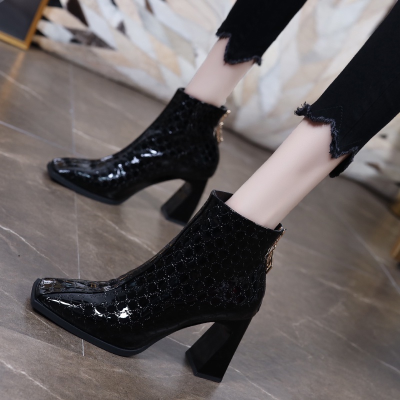 💗Boot Nữ  Boot Cao Cổ💗Giày Bot Nữ Cao Gót  Giày Boot Cao Gót Có Khóa Kéo Cao Cấp Thời Trang Dành Cho Nữ