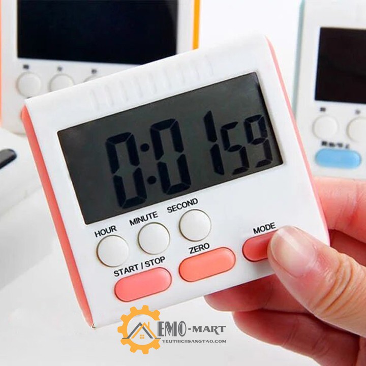 Đồng hồ bấm giờ đếm ngược mini V3 ⚡️𝐅𝐑𝐄𝐄 𝐒𝐇𝐈𝐏⚡️ Màn LCD hiển thị sắc nét - Âm lượng chuông báo to