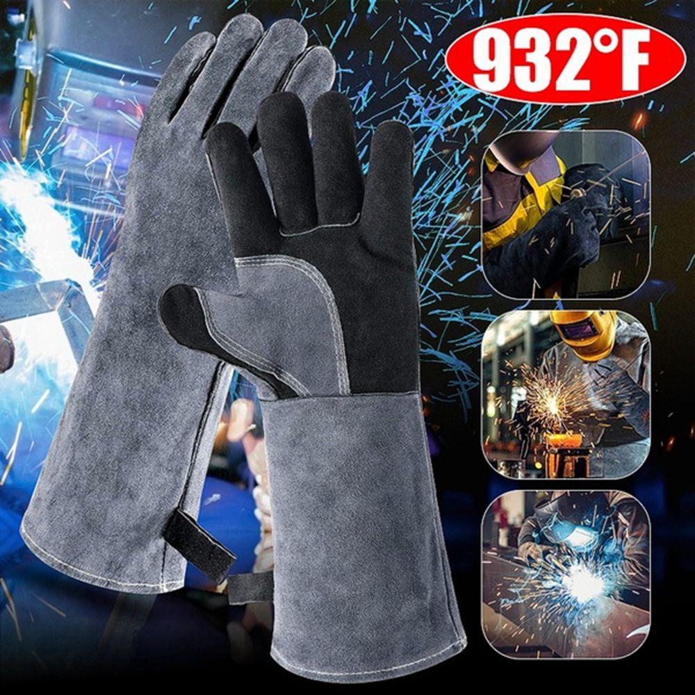Găng Tay Da Tay Dài Cách Nhiệt Chống Lửa Nướng BBQ Cho Nam Và Nữ SOMEDAYZL