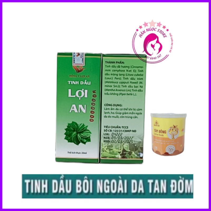 Tinh dầu  bôi ho, sổ mũi, khò khè cho bé  - Chính Hãng 100%, + Quà tăm bông Data mới