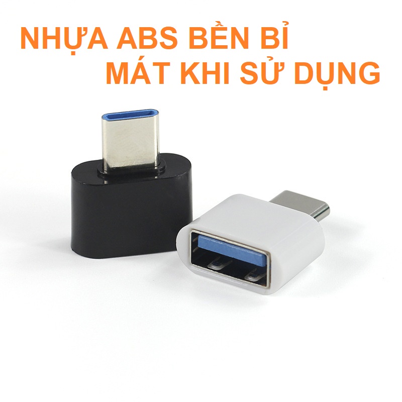 Đầu chuyển OTG Type C sang USB 3.0 cho laptop,macbook, android.