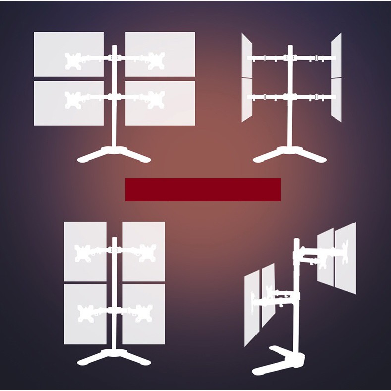 Tay Đỡ 4 Màn Hình 27 Inch MD6884-ML6884
