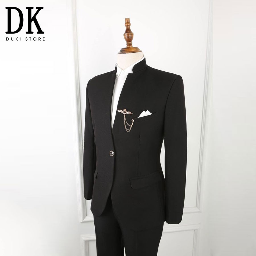 Bộ vest nam cổ tàu cực chất DKA0094 - DUKI STORE