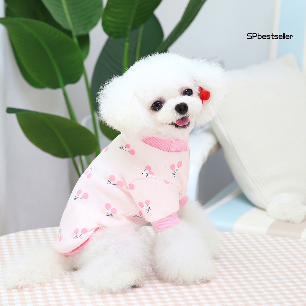 Áo nỉ mềm mại họa tiết hoạt hình dễ thương cho cún cưng