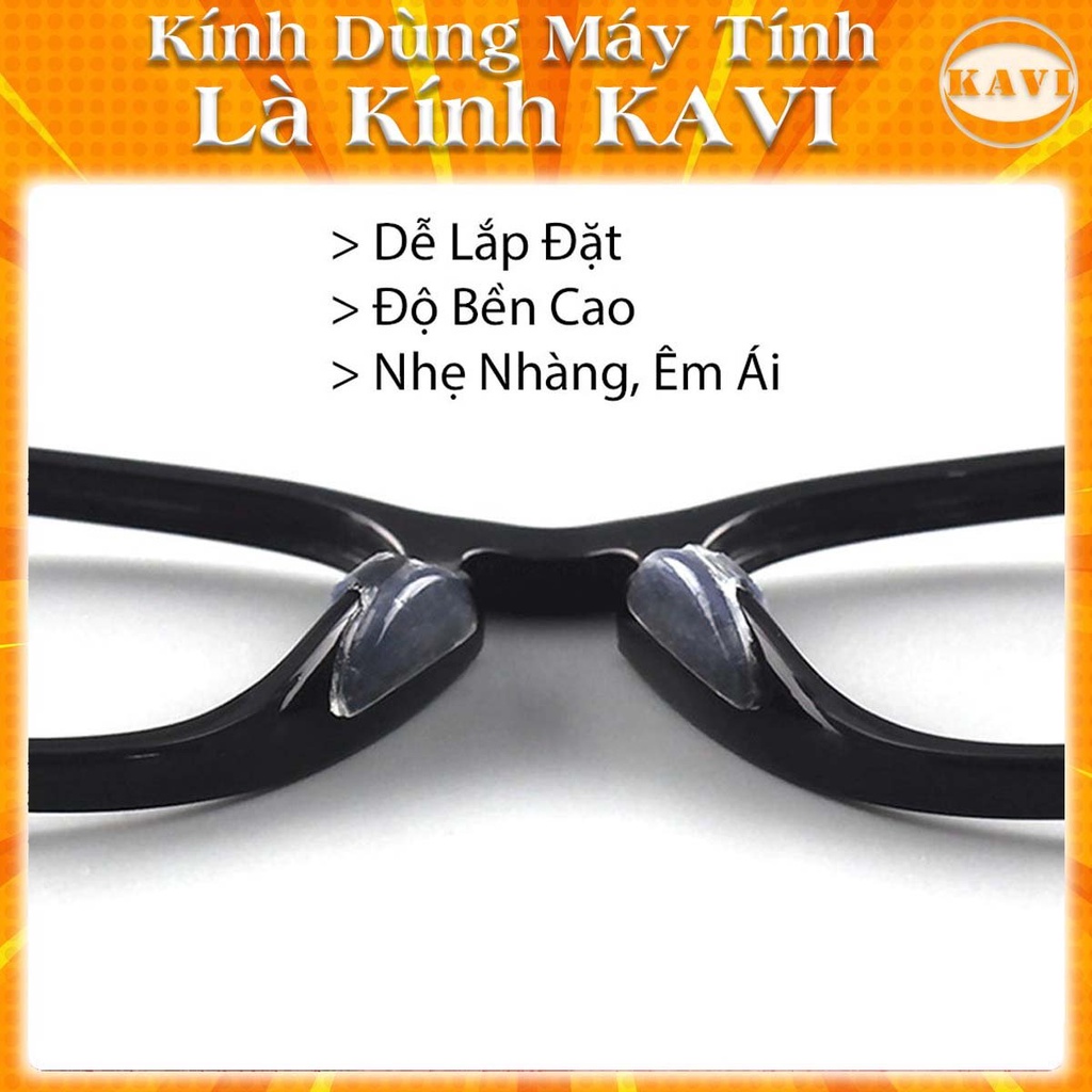 Đệm Mũi Silicon Nhật Bản Kavi Giúp Chống In Hằn Lên Sống Mũi, Chống Tuột Kính. Dán 2 Mặt Siêu Chắc Dày 2.5mm