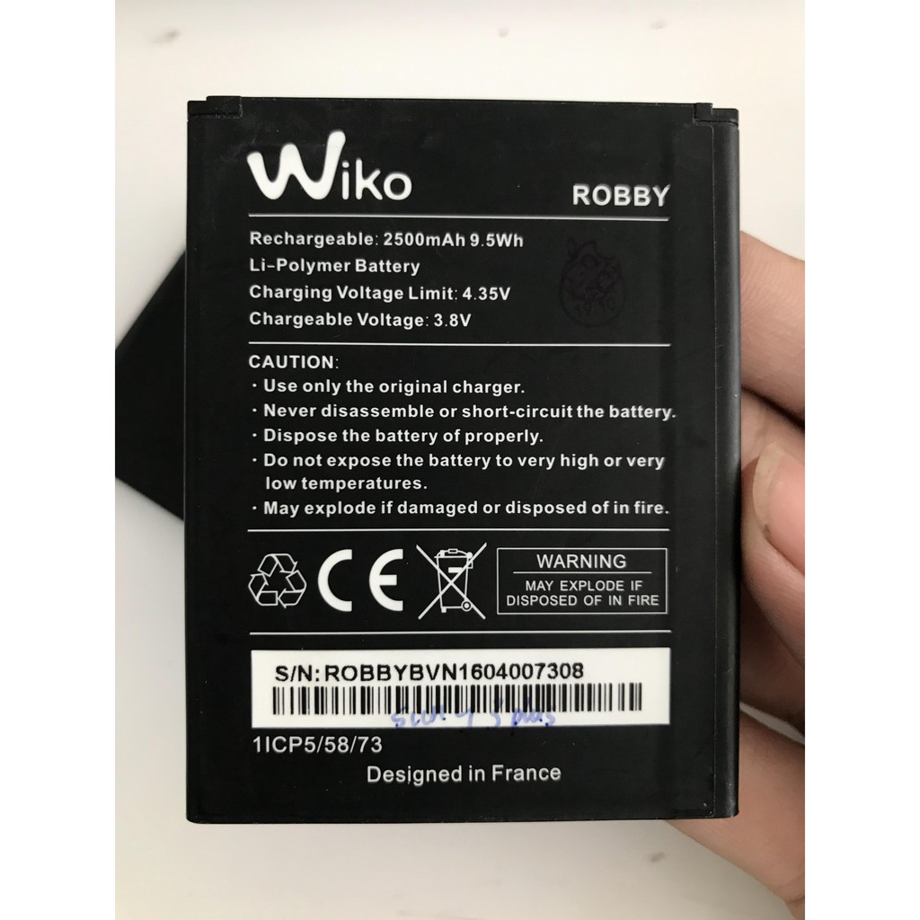 Pin Wiko Roby / Kenny / jerry 3 ( Pin Chuẩn )