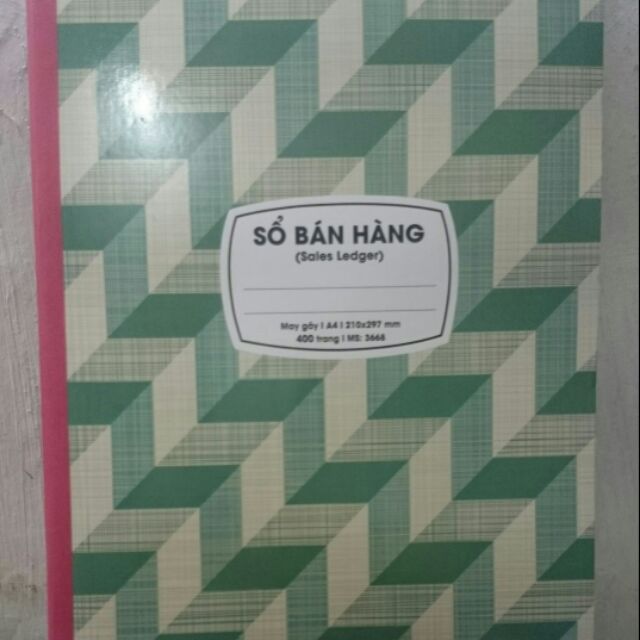 Sổ Bán hàng A4 (400 trang) 3668 Hải Tiến