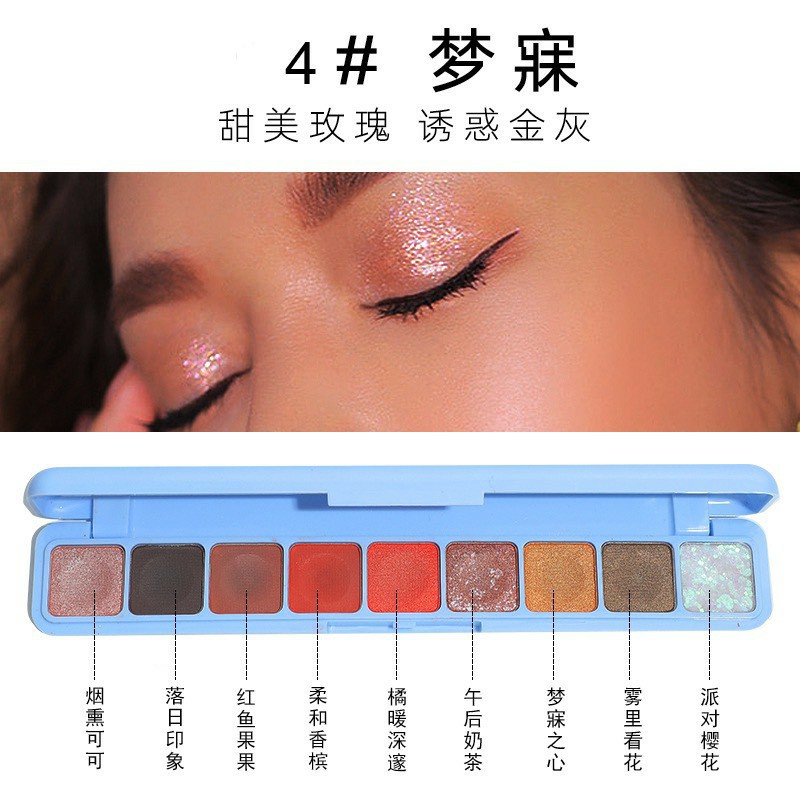 Bảng Mắt Nhũ 9 ô lameila nội địa trung Siêu Hót | BigBuy360 - bigbuy360.vn