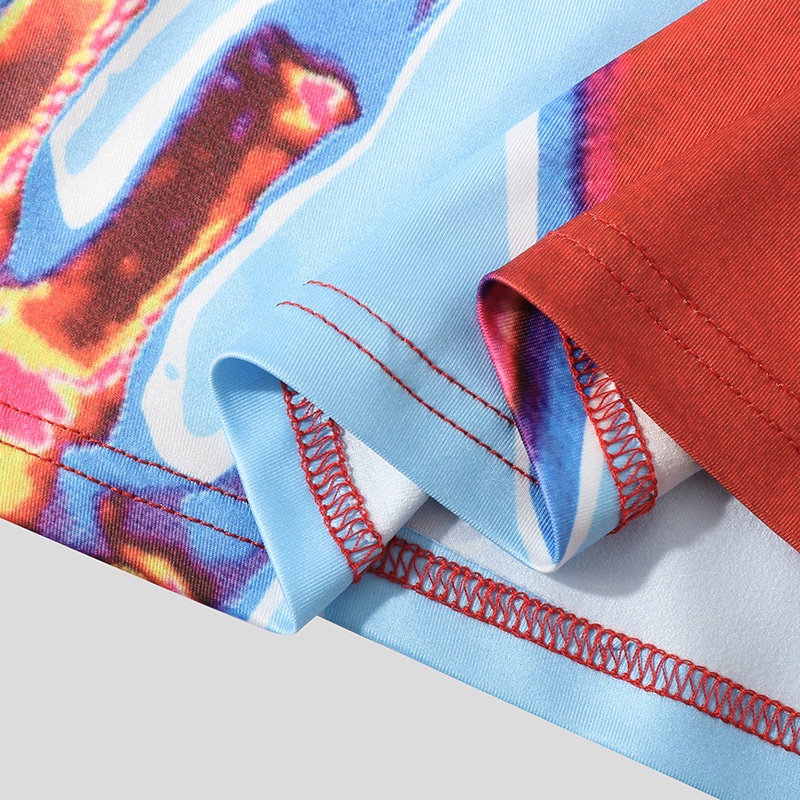 Áo Croptop Sát Nách In Họa Tiết Thời Trang Mùa Hè Cho Nam