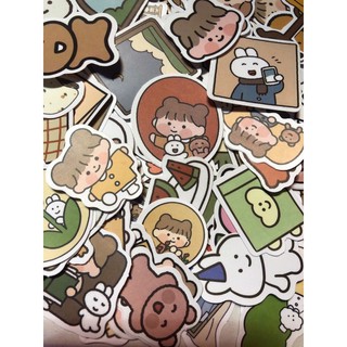 Set 100 sticker cô bé đáng yêu
