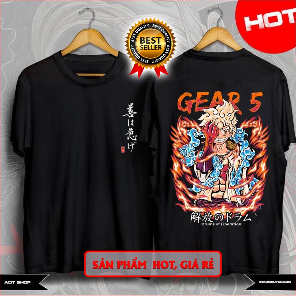 Áo thun One piece Luffy Gear 5 Mũ Rơm Sanji Ace Zoro / Áo phông Đảo Hải Tặc 3D cực chất nhiều mẫu HOT