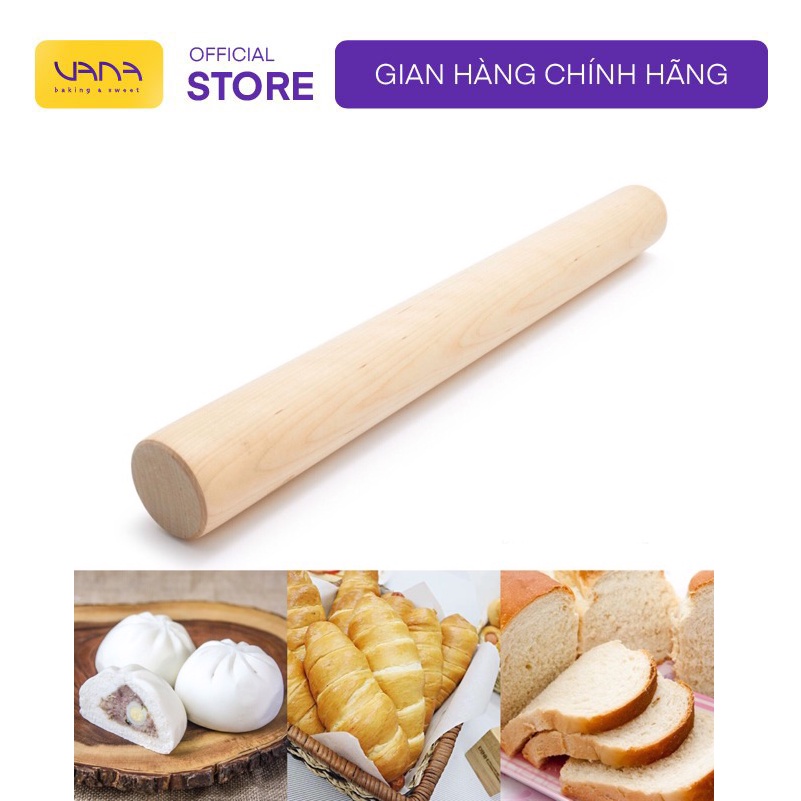 CÁN BỘT GỖ VANA CHIA VẠCH ( 30CM)