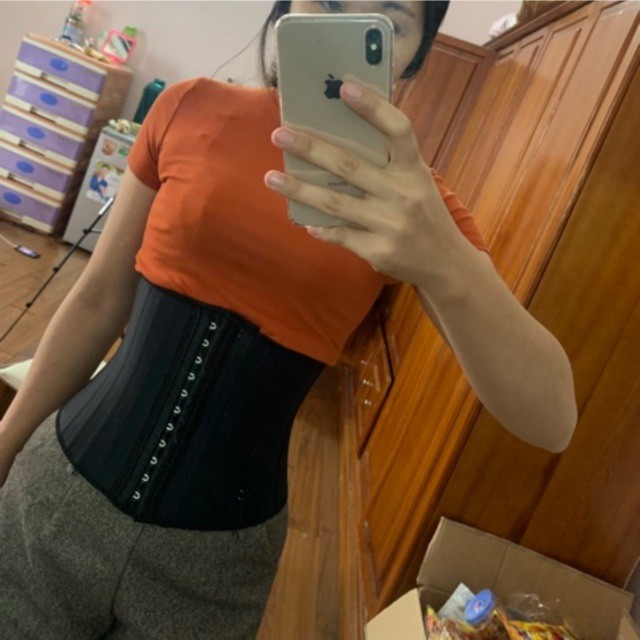 Đai nịt bụng latex 25 xương dáng ngắn 23cm Hi Lạp( có video sản phẩm) | BigBuy360 - bigbuy360.vn