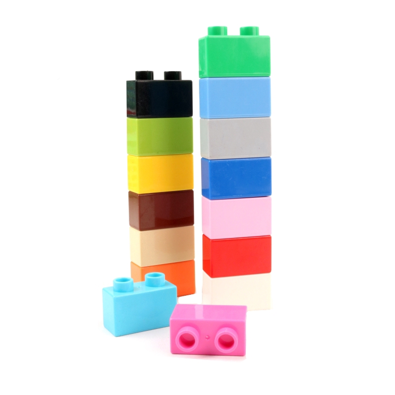 Bộ 6 khối gạch đồ chơi xây dựng nhiều màu sắc cho bé