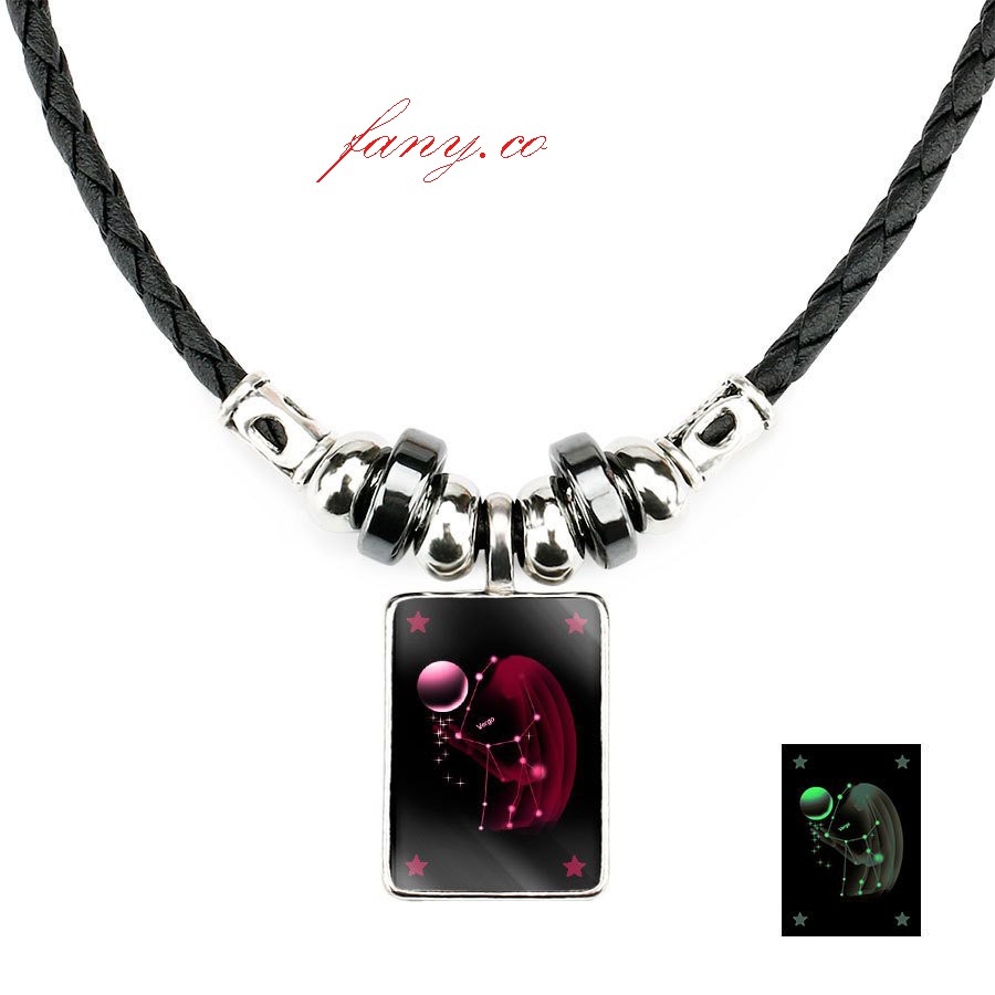 ☆ Vòng cổ pha lê phát sáng 12 chòm sao dây đeo thời trang năng động ☆