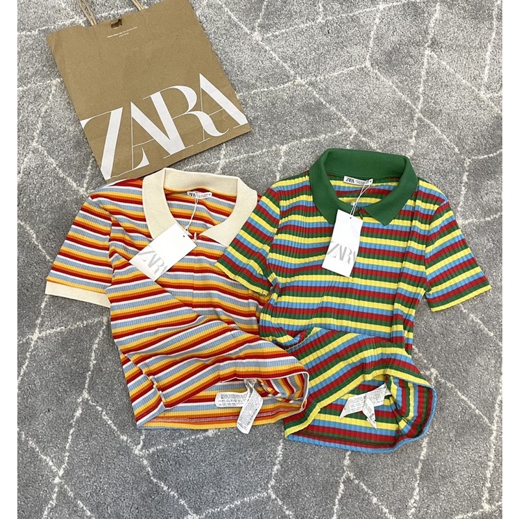 [FREESHIP - HÀNG LOẠI 1] ÁO POLO ZAZA KẺ 2 MÀU SIÊU XINH