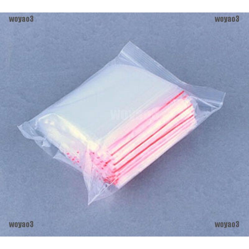 Bộ 100 Túi zip Trong Suốt Kích Thước 6X 9