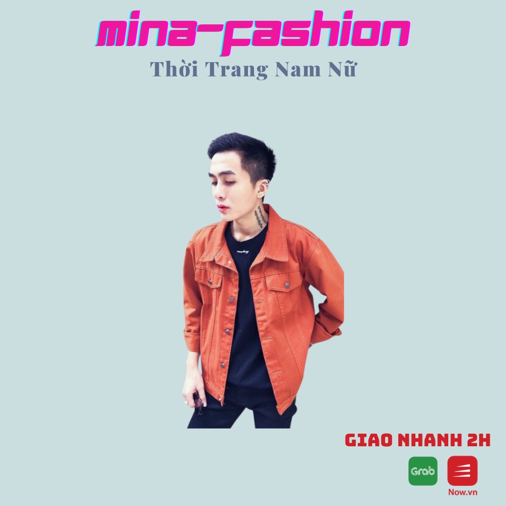 Hot Sales Nhất Áo Khoác Jeans Kaki Nam AKKNA02️