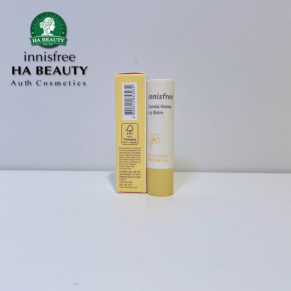 Son dưỡng môi mật ong hoa cải innisfree Canola Honey Lip Balm 3.5g