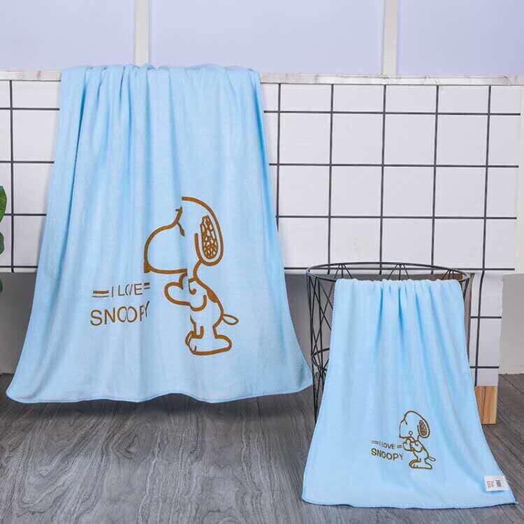 COMBO 2 KHĂN TẮM SNOOPY CAO CẤP