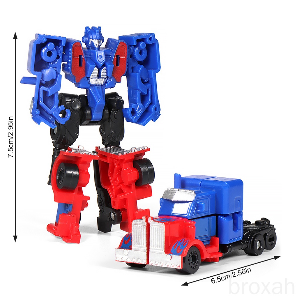 Mô Hình Xe Đồ Chơi Biến Hình Rô Bốt Mini Bằng Nhựa An Toàn Vui Nhộn Cho Bé