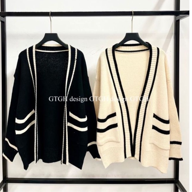 Áo khoác len viền hàng QCL1