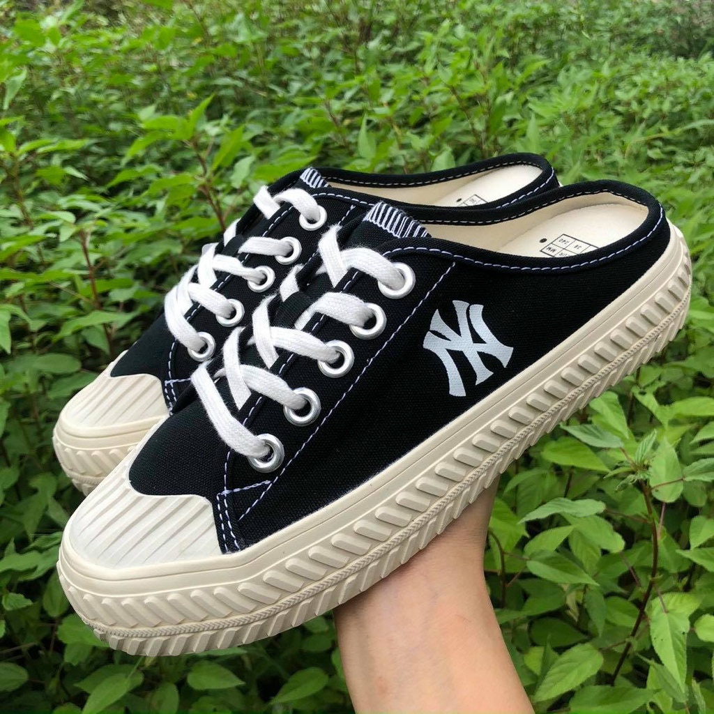 GIÀY MLB ĐẠP GÓT MULE ĐẠP GÓT TRẮNG MONO, ĐẠP GÓT ĐEN MONO, ĐẠP GÓT XANH MONO ,ĐẠP GÓT ĐEN TRƠN