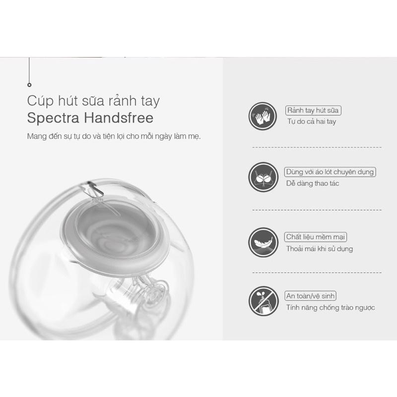 Bộ Cup Hút Sữa Rảnh Tay Spectra Handsfree Chính Hãng Hàn Quốc (Size 24/28mm)