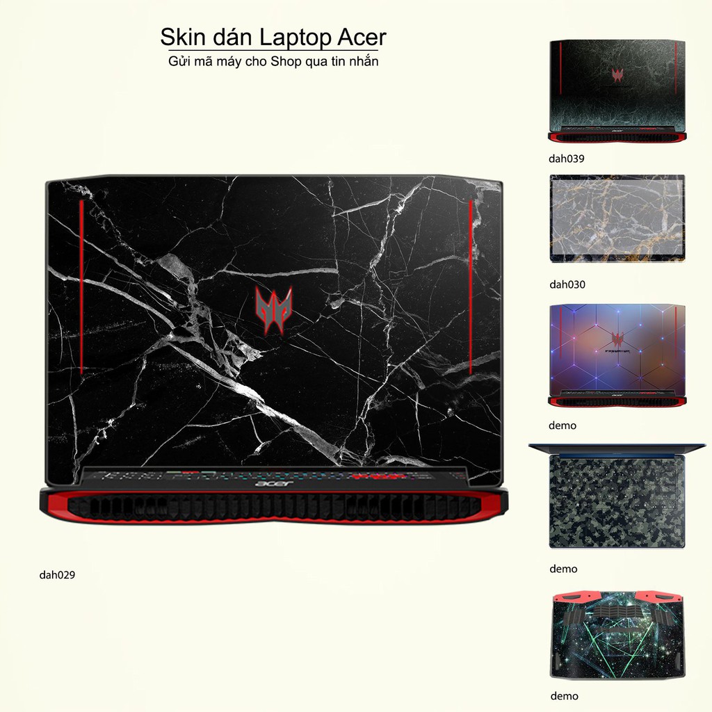 Skin dán Laptop Acer in hình vân đá _nhiều mẫu 3 (inbox mã máy cho Shop)