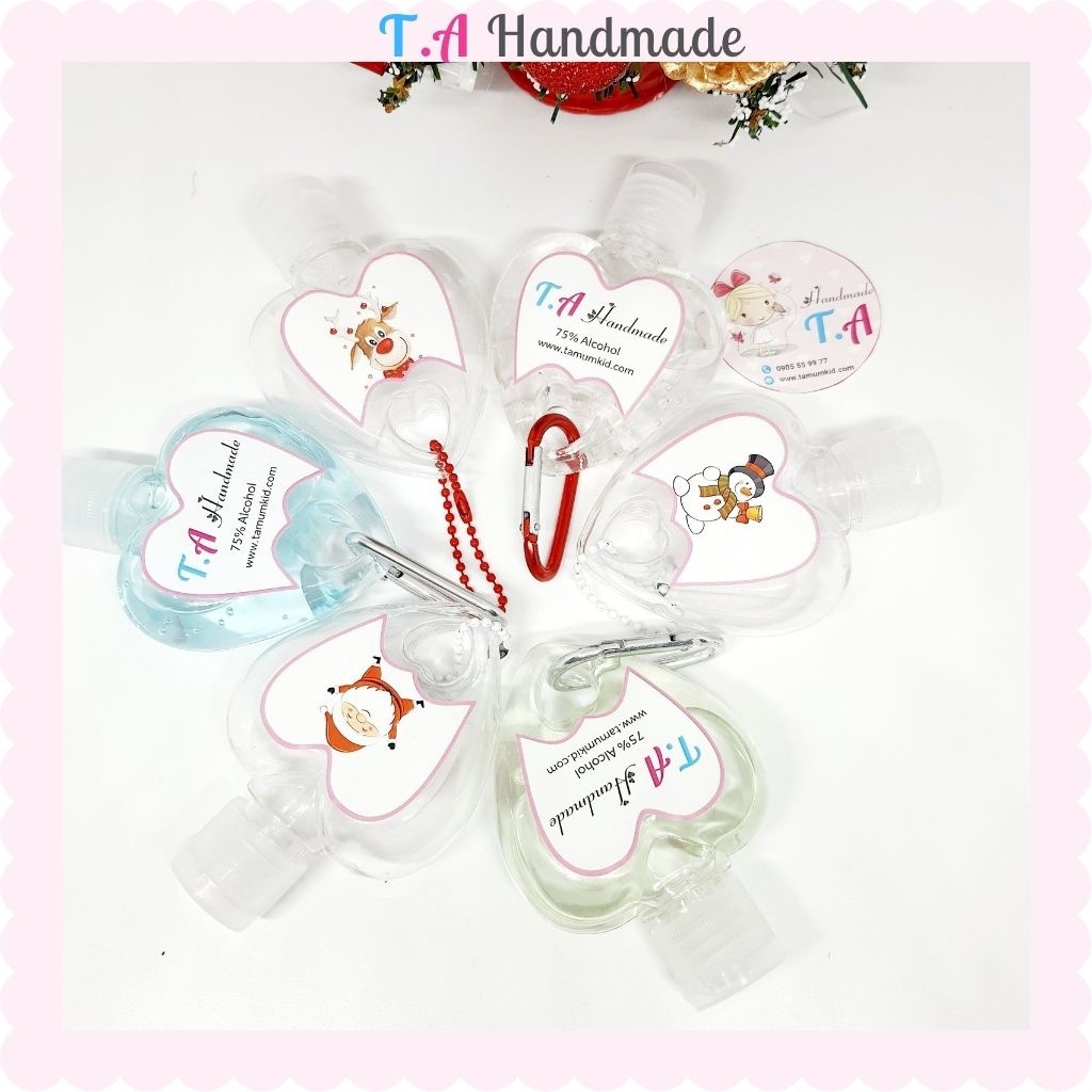 Gel rửa tay kháng khuẩn mẫu giáng sinh