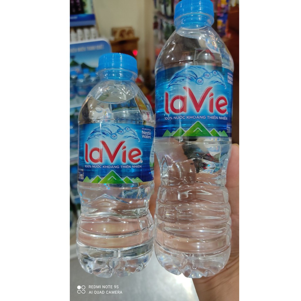 Nước khoáng thiên nhiên lavie chai 500ml và 350ml