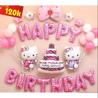 [RẺ VÔ ĐỊCH]Set bóng trang trí sinh nhật hello kitty