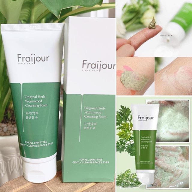 SỮA RỬA MẶT THẢO MỘC FRAIJOUR ORIGINAL HERB WORMWOOD CLEANSING FOAM