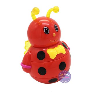 Đồ chơi lật đật ong bằng nhựa dùng pin có đèn nhạc
