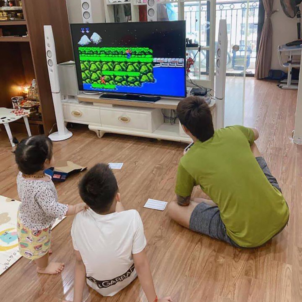 Máy chơi game 600 trò NES Classic tay cầm 4 nút cho 2 người chơi, kết nối TV - Bảo hành 12 tháng