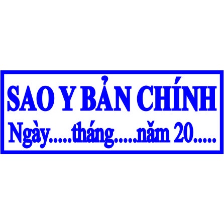 Con Dấu Sao Y Bản Chính - Khắc Dấu Theo Yêu Cầu - Chính Hãng